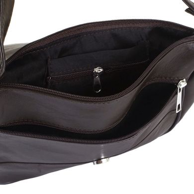 Женская кожаная сумка-почтальонка TUNONA (ТУНОНА) SK2416-29 Коричневый