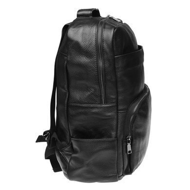 Чоловічий рюкзак Keizer K1551-black з натуральної шкіри, 40x33x14 см, чорний