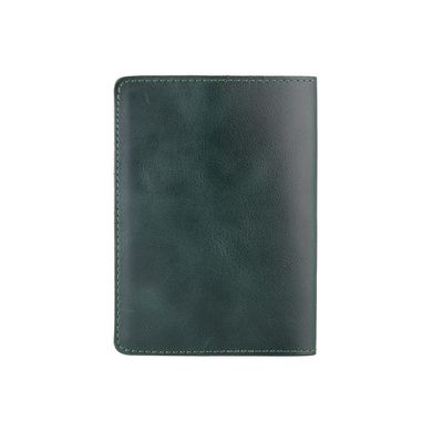 Красивая зеленая обложка для паспорта с художественным тиснением"Mehendi Classic"
