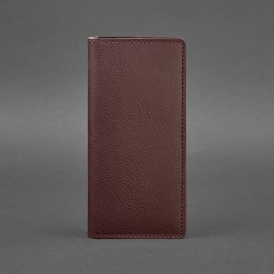 Натуральное кожаное женское портмоне-купюрник 11.0 бордовое Blanknote BN-PM-11-vin