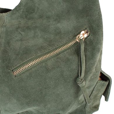 Жіноча замшева сумка LASKARA (Ласкарєв) LK-DM230-olive Зелений