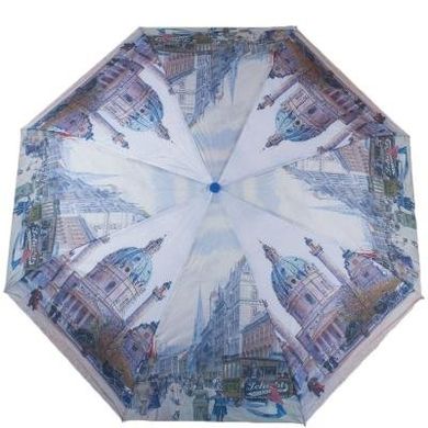 Зонт женский механический компактный облегченный MAGIC RAIN (МЭДЖИК РЕЙН) ZMR1223-07 Голубой