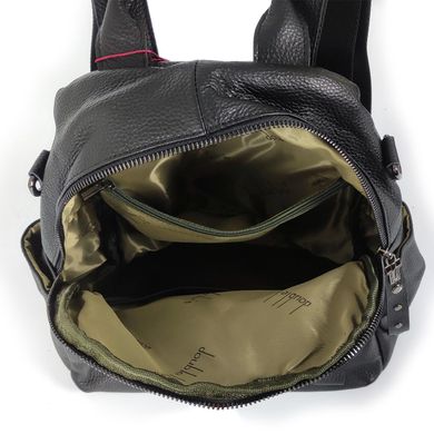 Шкіряний жіночий чорний рюкзак Olivia Leather F-S-NM20-2105A Чорний