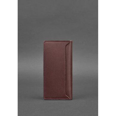Натуральне шкіряне жіноче портмоне-купюрник 11.0 бордове Blanknote BN-PM-11-vin