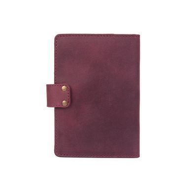 Шкіряне портмоне для паспорта / ID документів HiArt PB-03S / 1 Shabby Plum "Mehendi Classic"