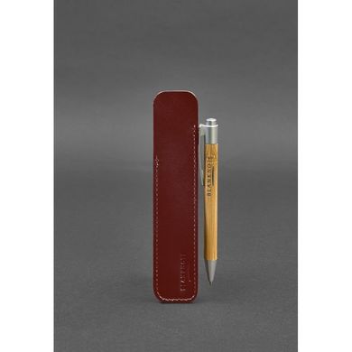 Натуральный кожаный чехол для ручки 2.0 Бордовый Blanknote BN-CR-2-vin