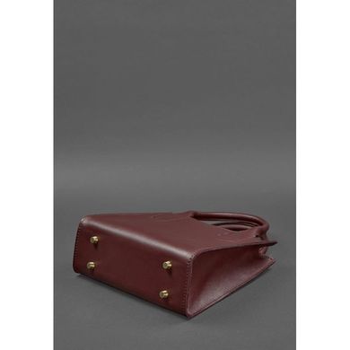 Натуральна шкіряна жіноча сумка-кроссбоді бордова Blanknote BN-BAG-28-vin