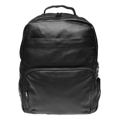 Чоловічий рюкзак Keizer K1551-black з натуральної шкіри, 40x33x14 см, чорний