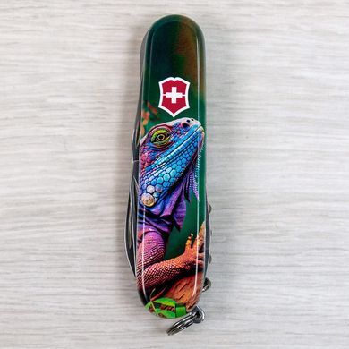 Складной нож Victorinox CAMPER ANIMAL Хамелеон Разноцветный 1.3613.3.F1020pw