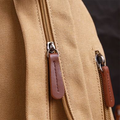 Надійна сумка для чоловіків через плече з ущільненою спинкою Vintagе 22178 Пісочний