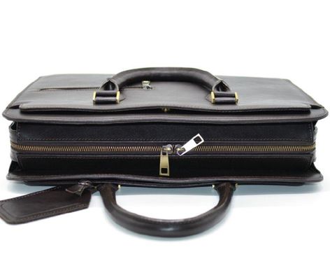 Кожаный деловой портфель TC-4864-4lx TARWA коричневый Коричневый