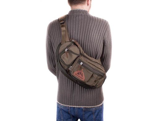 Чоловіча сумка через плече ONEPOLAR (ВАНПОЛАР) W3015-khakki Зелений