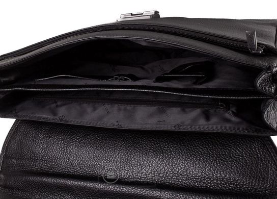 Класичний чоловічий портфель з натуральної шкіри ROCKFELD DS03-020710, Чорний