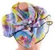 Разноцветный женский крепдешиновый шарф ETERNO ES0107-35-1, Голубой