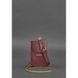 Набор женских бордовых кожаных сумок Mini поясная/кроссбоди Blanknote BN-BAG-38-vin