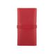 Вместительный кожаный бумажник на кобурном винте красного цвета
