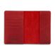 Красная дизайнерская кожаная обложка для паспорта с отделением для карт, коллекция "Buta Art"