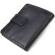 Чоловічий компактний гаманець з натуральної гладкої шкіри CANPELLINI 21685 Чорний