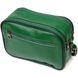 Женская прямоугольная сумка кросс-боди из натуральной кожи 22113 Vintage Зеленая