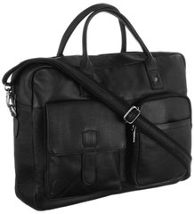 Шкіряний портфель, сумка для ноутбука 14 дюймів Always Wild чорна LAP15603NDM