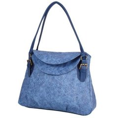 Женская сумка из качественного кожезаменителя LASKARA (ЛАСКАРА) LK10188-denim-blue Синий