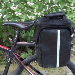 Велосипедна сумка на багажник з дощовиком Korbi 30L чорна