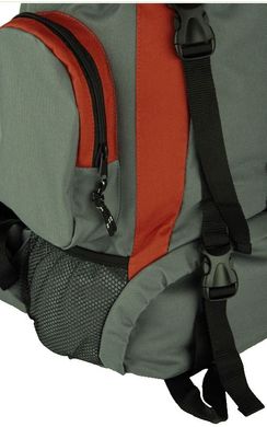 Легкий похідний рюкзак 35L Acamper сірий із червоним