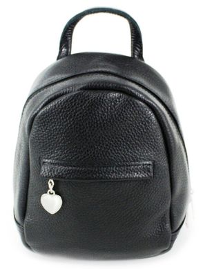Кожаный рюкзак женский Borsacomoda 3 л черный