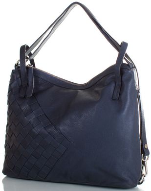 Эксклюзивная женская сумка из кожи LILOCA LC10294-navy, Синий