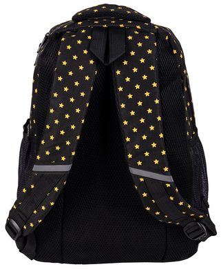 Рюкзак молодежный Paso 18L черный со звездами