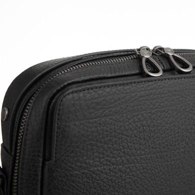 Шкіряна сумка через плече класична Tavinchi S-006A Чорний