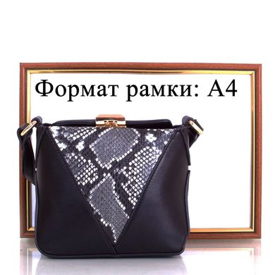 Жіноча міні-сумка з якісного шкірозамінника AMELIE GALANTI (АМЕЛИ Галант) A991273-black Чорний