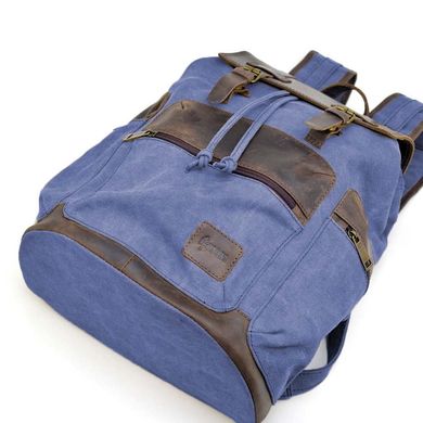 Міський рюкзак для ноутбука парусина canvas та шкіра TARWA RKc-0010-4lx  Синій
