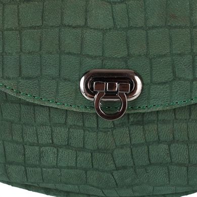 Женская дизайнерская замшевая сумка-клатч GURIANOFF STUDIO (ГУРЬЯНОВ СТУДИО) GG2101-4 Зеленый