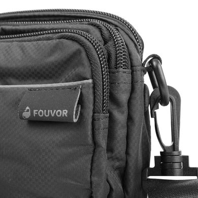 Мужская сумка через плечо или на пояс FOUVOR (ФОВОР) VT-2802-18 Черный