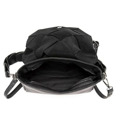 Стильная плетенная кожаная сумка Firenze Italy F-IT-8707-7A Черный