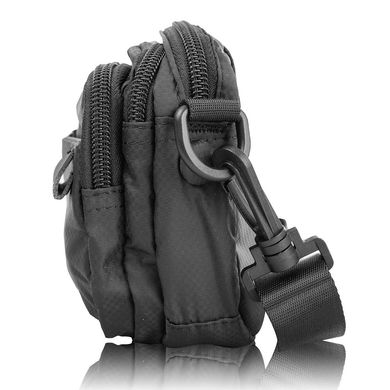 Чоловіча сумка через плече або на пояс FOUVOR (фаворит) VT-2802-18 Чорний