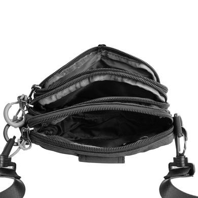 Чоловіча сумка через плече або на пояс FOUVOR (фаворит) VT-2802-18 Чорний
