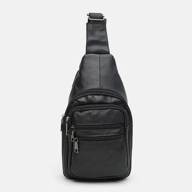 Мужской кожаный рюкзак Keizer K1086bl-black