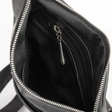 Шкіряна сумка через плече, рюкзак моношлейка GA-6501-4lx бренд TARWA Чорний