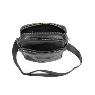 Мужская кожаная сумка через плечо Tiding Bag M56-3646A Черный