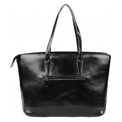 Женская кожаная сумка Borsa Leather 10t136-black