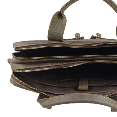 Винтажная сумка для ноутбука коричневая Tiding Bag D4-012R Коричневый