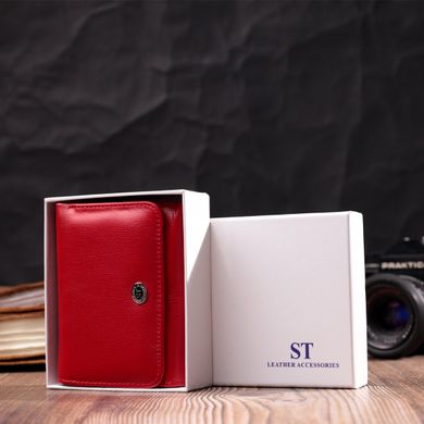 Горизонтальний гаманець для жінок із натуральної шкіри ST Leather 19478 Червоний
