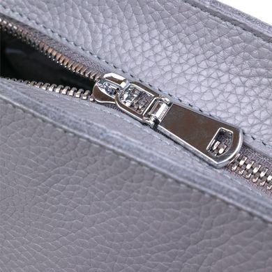 Кожаная женская сумка-шоппер Shvigel 16360 Серый