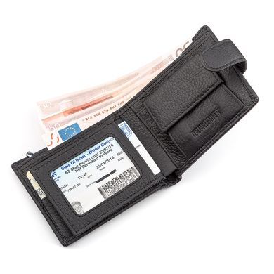 Чоловічий гаманець ST Leather 18316 (ST114) шкіряний Чорний