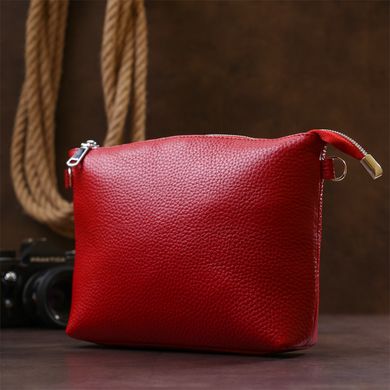 Жіноча сумка крос-боді із натуральної шкіри Shvigel 16342 Червоний