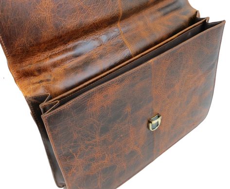 Вінтажний шкіряний портфель Always Wild Portfolio коричневий