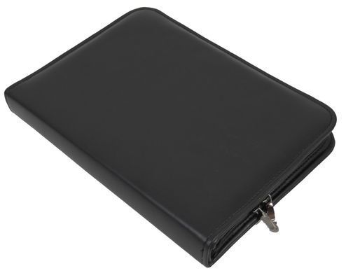 Папка для документов формата А5 из эко кожи Portfolio Port1011 черная