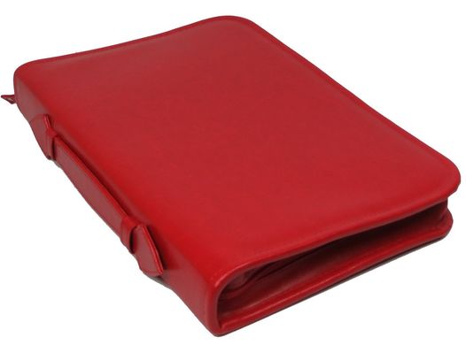 Женская деловая папка из натуральной кожи A-art TS1001SB-3 красная